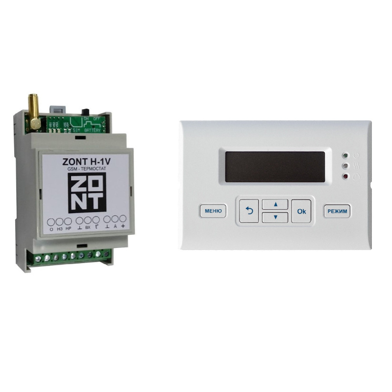 Контроллер термостат GSM Climate ZONT H 1V + Панель МЛ 732