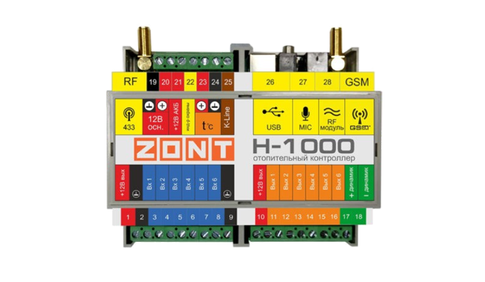 Контроллер отопления ZONT H1000